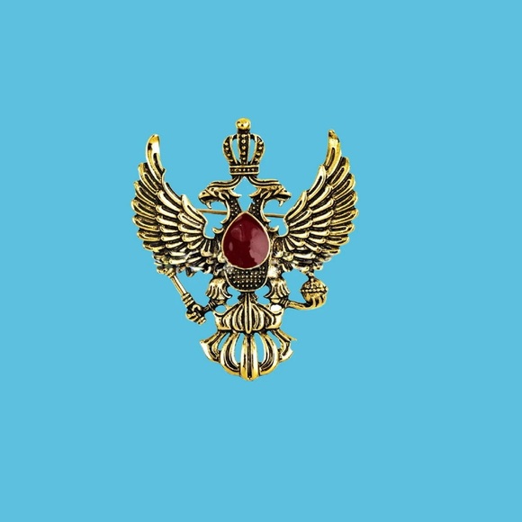 Crystal Rhinestone Eagle Suit Lapel Pin Badge for Men Accessories Jewelry - Picture 4 of 4